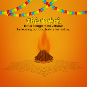 Happy Lohri hd images poster banner status and hd photos